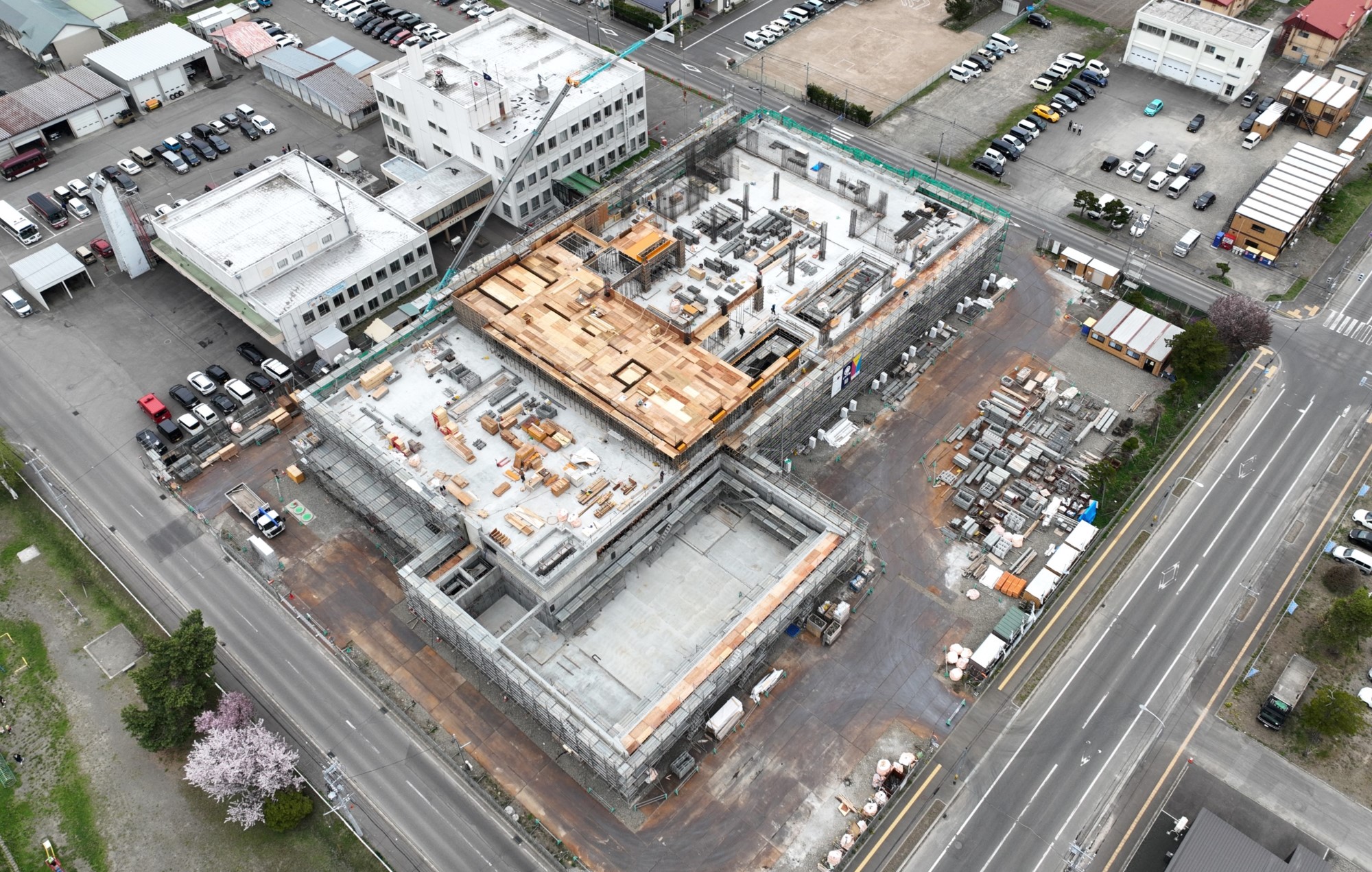 新庁舎建設工事進捗状況