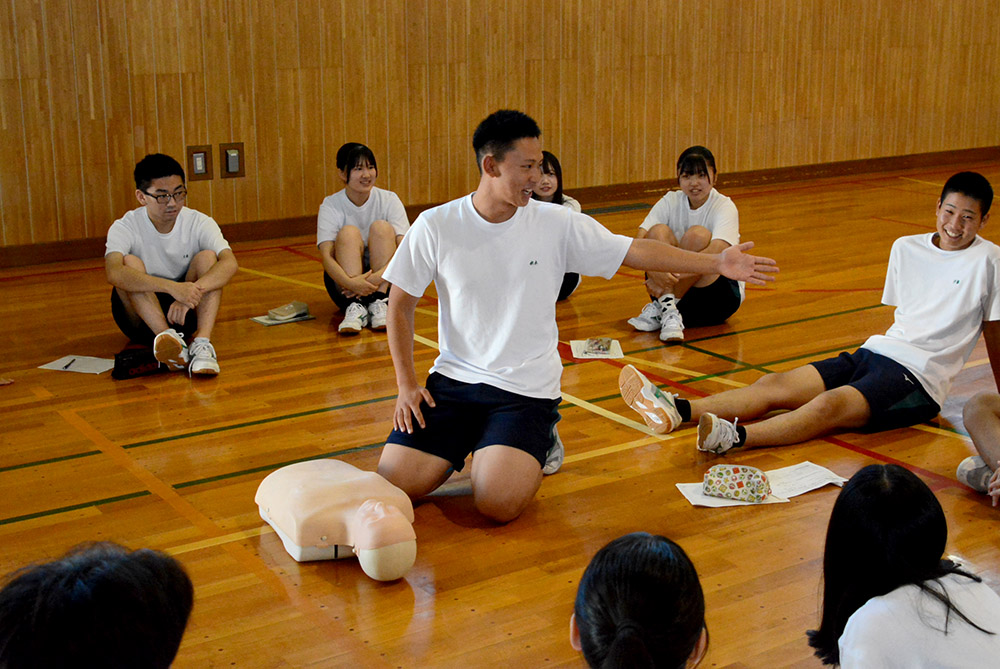 応急手当、心肺蘇生法の体験